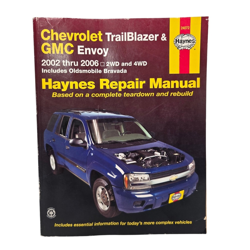 Haynes Repair Manual Chevrolet TrailBlazer GMC Envoy 2002-2006 24072 Paperback